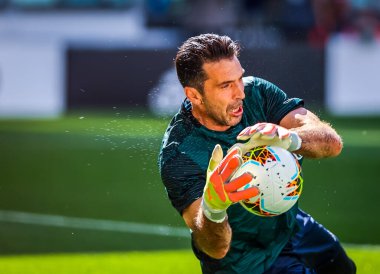 Juventus 'lu Gianluigi Buffon, Serie A 2019 / 20 karşılaşmasında Torino FC ile Torino Stadyumu, Torin, İtalya - Fotoğraf: Fabrizio Carabelli / LM