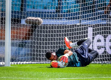 Juventus 'lu Gianluigi Buffon, Serie A 2019 / 20 karşılaşmasında Torino FC ile Torino Stadyumu, Torin, İtalya - Fotoğraf: Fabrizio Carabelli / LM
