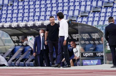 Napoli 'den Jose Callejon, SSC Napoli ile AS Roma arasındaki Serie A TIM maçında ilk golünü attıktan sonra, 5 Temmuz 2020' de San Paolo Stadyumu Fotoğraf: LPS / MARCO IORIO / LM    