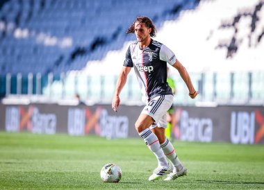 Serie A 2019 / 20 karşılaşmasında Juventus 'lu Adrien Rabiot Torino FC ile Torino FC arasında 4 Temmuz 2020' de Torin 'in Allianz Stadyumu' nda oynanan maçta - Fotoğraf: Fabrizio Carabelli / LM