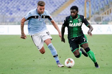 Napoli 'den Jose Callejon, SSC Napoli ile AS Roma arasındaki Serie A TIM maçında ilk golünü attıktan sonra, 5 Temmuz 2020' de San Paolo Stadyumu Fotoğraf: LPS / MARCO IORIO / LM    