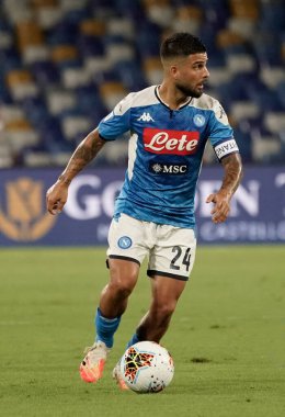 Napoli 'den Lorenzo Insigne, 12 Temmuz 2020' de SSC Napoli ile AC Milan arasında oynanan maçta San Paolo Stadyumu Fotoğrafı LPS / MARCO IORIO / LM