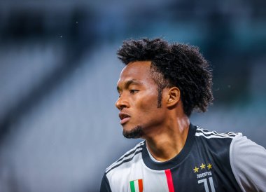 Juventus 'tan Juan Cuadrado, 26 Haziran 2020 tarihinde İtalya' nın Allianz Stadyumu 'nda Juventus ile ABD Lecce arasında oynanan 2019 / 20 karşılaşmasında - Fotoğraf Fabrizio Carabelli / LM