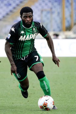 Sassuolo 'dan Jeremie Boga, 11 Temmuz 2020' de Roma 'da oynanan Olimpico Stadyumu Fotoğrafı' nda SS Lazio ile ABD 'li Sassuolo arasında oynanan Serie A TIM karşılaşmasında görev başındaydı.