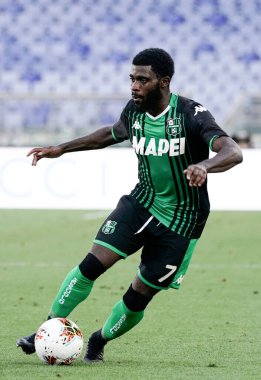 Sassuolo 'dan Jeremie Boga, 11 Temmuz 2020' de Roma 'da oynanan Olimpico Stadyumu Fotoğrafı' nda SS Lazio ile ABD 'li Sassuolo arasında oynanan Serie A TIM karşılaşmasında görev başındaydı.