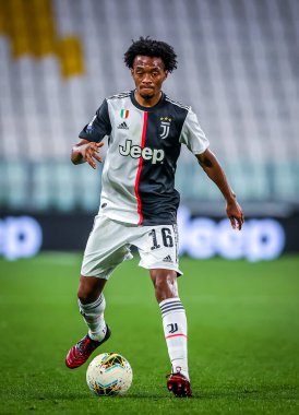 Juventus 'tan Juan Cuadrado, 26 Haziran 2020 tarihinde İtalya' nın Allianz Stadyumu 'nda Juventus ile ABD Lecce arasında oynanan 2019 / 20 karşılaşmasında - Fotoğraf Fabrizio Carabelli / LM