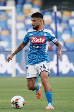 Napoli 'li Lorenzo Insigne, Napoli-Spal maçı sırasında Napoli, İtalya' daki San Paolo Stadyumu 'nda 28 Haziran 2020 - LM / Marco Iorio