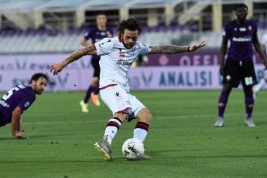 ACF Fiorentina, İtalya 'nın Floransa kentinde Cagliari' ye karşı açtığı davada Cagliari calcio 'lu nahitan nandez, 08 Temmuz 2020 - LM / Matteo Papini
