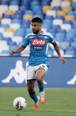 Napoli 'li Lorenzo Insigne, Napoli-Spal maçı sırasında Napoli, İtalya' daki San Paolo Stadyumu 'nda 28 Haziran 2020 - LM / Marco Iorio