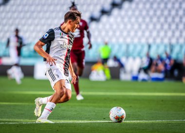 Serie A 2019 / 20 karşılaşmasında Juventus 'tan Paulo Dybala Torino FC ile Torino Stadyumu, Torin, İtalya - Fotoğraf: Fabrizio Carabelli / LM