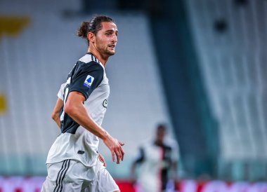 Juventus 'lu Adrien Rabiot, 26 Haziran 2020' de İtalya 'nın Allianz Stadyumu' nda Juventus ile ABD Lecce arasında oynanan 2019 / 20 karşılaşmasında - Fotoğraf Fabrizio Carabelli / LM