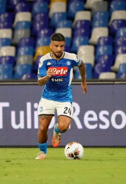 Napoli 'den Lorenzo Insigne, SSC Napoli ile AS Roma arasında oynanan Serie A TIM karşılaşmasında 5 Temmuz 2020 tarihinde San Paolo Stadyumu Fotoğrafı LPS / MARCO IORIO / LM