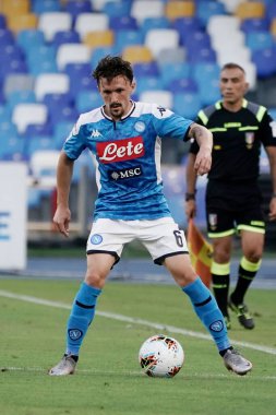 Napoli 'li Mario Rui, Napoli-Spal maçı sırasında Napoli, İtalya' daki San Paolo Stadyumu 'nda, 28 Haziran 2020 - LM / Marco Iorio