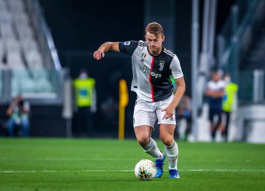 Juventus 'lu Matthijs de Ligt, 26 Haziran 2020 tarihinde İtalya' nın başkenti Torino 'daki Allianz Stadyumu' nda Juventus ile ABD Lecce arasında oynanan 2019 / 20 karşılaşmasında - Fotoğraf: Fabrizio Carabelli / LM