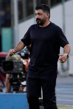 Gergedan gattuso Napoli jestleri koçu Napoli vs Spal maçında Napoli, İtalya 'daki San Paolo Stadyumu' nda 28 Haziran 2020 - LM / Marco Iorio