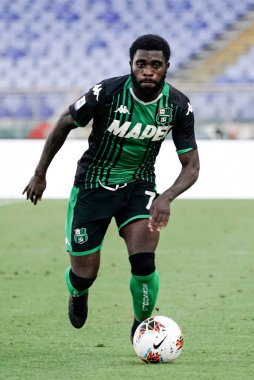Sassuolo 'dan Jeremie Boga, 11 Temmuz 2020' de Roma 'da oynanan Olimpico Stadyumu Fotoğrafı' nda SS Lazio ile ABD 'li Sassuolo arasında oynanan Serie A TIM karşılaşmasında görev başındaydı.
