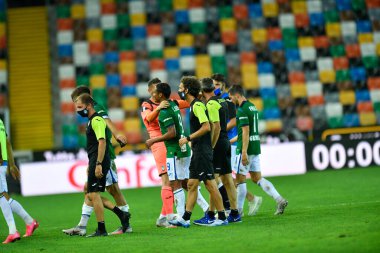Napoli 'den Jose Callejon, SSC Napoli ile AS Roma arasındaki Serie A TIM maçında ilk golünü attıktan sonra, 5 Temmuz 2020' de San Paolo Stadyumu Fotoğraf: LPS / MARCO IORIO / LM    