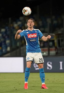 Napoli 'den Piotr Zielinski, 12 Temmuz 2020' de SSC Napoli ile AC Milan arasında oynanan maçta San Paolo Stadyumu Fotoğrafı LPS / MARCO IORIO / LM