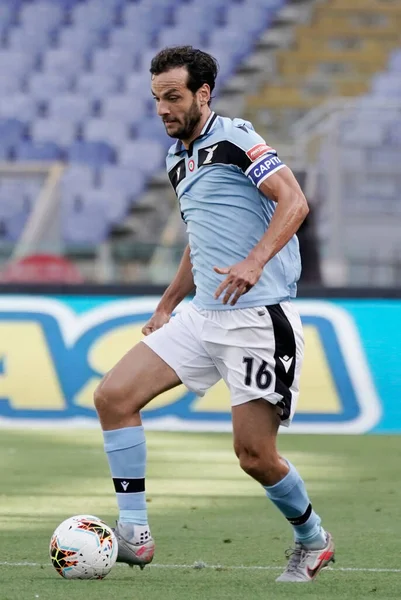 Marco Parolo Lazio Acción Durante Partido Serie Tim Entre Lazio — Foto de Stock