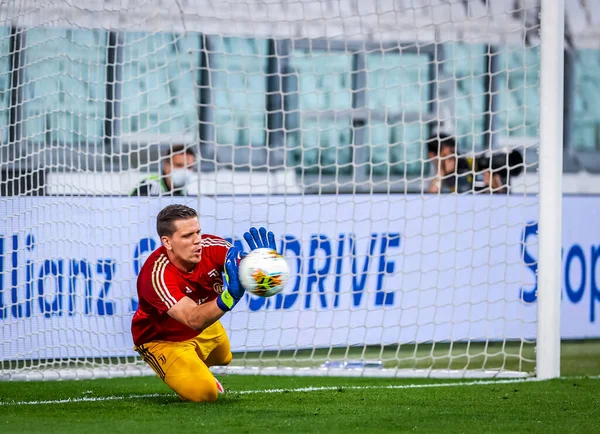 Wojciech Szczesny Juventus Podczas Meczu Serie 2019 Juventus Atalanta Stadionie — Zdjęcie stockowe