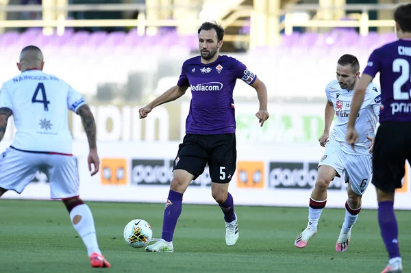 Milan Badelj Van Acf Fiorentina Actie Tijdens Acf Fiorentina Cagliari — Stockfoto