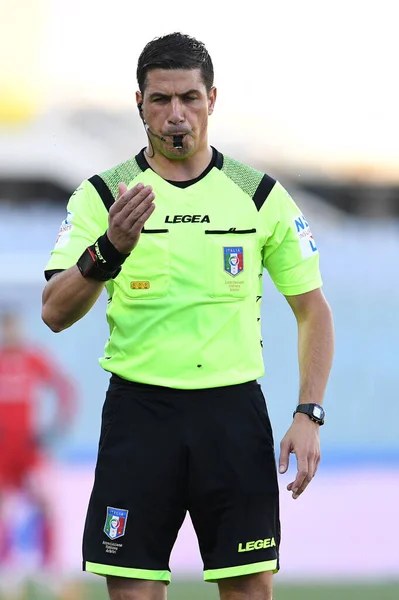 Gianluca Manganiello Referee Match Acf Fiorentina Cagliari Florence Italy July — Stock Photo, Image
