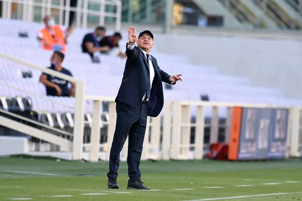 Giuseppe Iachini Manager Acf Fiorentina Gestures Acf Fiorentina Cagliari Florence — Stock Photo, Image