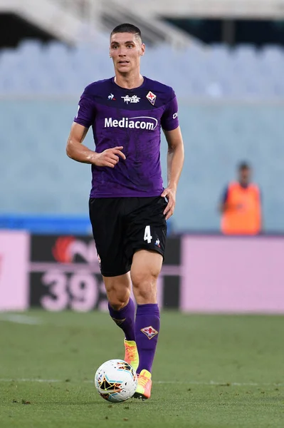 Nikola Milenkovic Acf Fiorentina Acción Durante Acf Fiorentina Cagliari Florencia — Foto de Stock