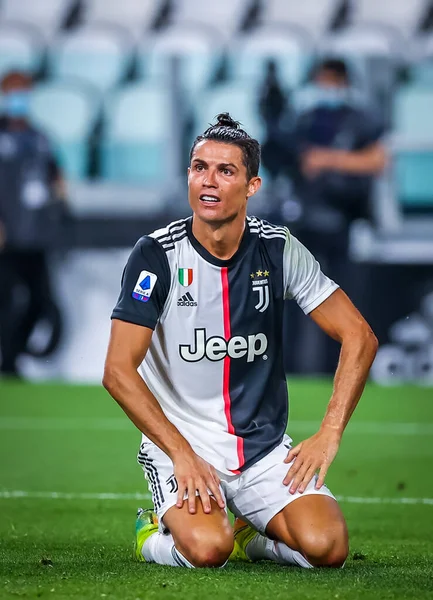 Cristiano Ronaldo Juventus Lors Match Serie 2019 Entre Juventus Lecce — Photo