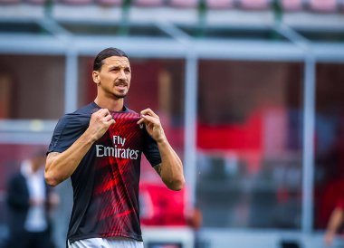 AC Milan 'dan Zlatan Ibrahimoviç, 15 Temmuz 2020' de San Siro Stadyumu 'nda AC Milan ile Parma Calcio arasında oynanan 2019 / 20 karşılaşmasında - Fotoğraf: Fabrizio Carabelli / LM