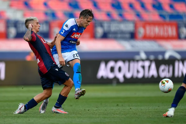 Faul Piotr Zielinski Ssc Napoli Durante Bolonia Napoli Bolonia Italia —  Fotos de Stock