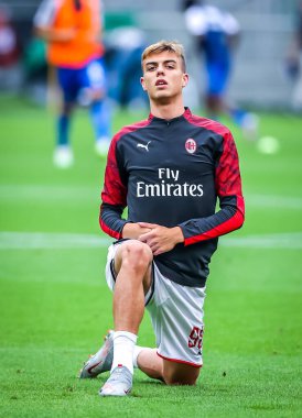 AC Milan 'dan Daniel Maldini 15 Temmuz 2020' de İtalya 'nın San Siro Stadyumu' nda AC Milan ile Parma Calcio arasında oynanan 2019 / 20 karşılaşmasında - Fotoğraf: Fabrizio Carabelli / LM