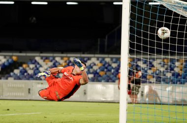 NAPOLI-ITALY Temmuz 2020,19 Matteo Politano golü Napoli 'nin 19 Temmuz 2020 tarihinde SSC Napoli ile Udinese arasında oynanan maçta San Paolo Stadyumu Fotoğrafı' nda / MARCO IORIO / LM