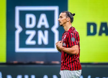 AC Milan 'dan Zlatan Ibrahimoviç, 15 Temmuz 2020' de San Siro Stadyumu 'nda AC Milan ile Parma Calcio arasında oynanan 2019 / 20 karşılaşmasında - Fotoğraf: Fabrizio Carabelli / LM