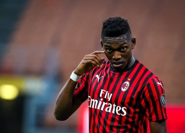 AC Milan 'dan Rafael Leao 15 Temmuz 2020' de İtalya 'nın San Siro Stadyumu' nda AC Milan ile Parma Calcio arasında oynanan 2019 / 20 karşılaşmasında - Fotoğraf: Fabrizio Carabelli / LM