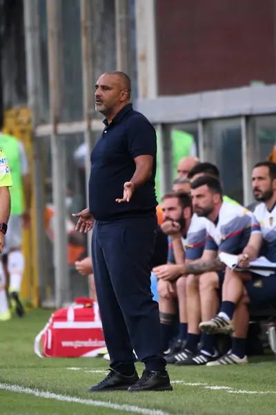 Fabio Liverani Lecce Podczas Genui Lecce Genui Włochy Lipca 2020 — Zdjęcie stockowe