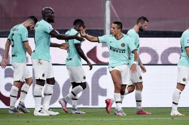 Alexis Sanchezof fc inter, Cenova, İtalya 'da Cenova-FC Internazionale maçında 25 Temmuz 2020 - LM / Matteo Papini