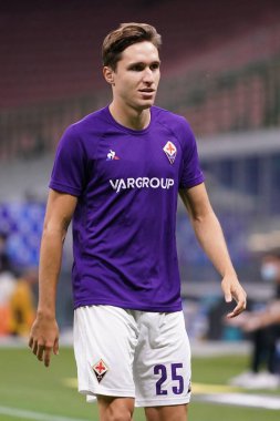 Federico chiesa (fiorentina), İtalya 'nın Milano kentindeki San Siro Stadyumu' nda Inter-Fiorentina maçında 22 Temmuz 2020 - LM / Luca Rossini
