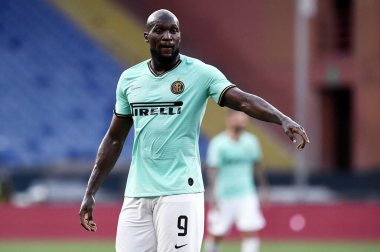 Cenova, İtalya 'da Cenova, 25 Temmuz 2020 - LM / Matteo Papini' de Cenova-FC Internazionale maçında romelu lukaku (fc inter)