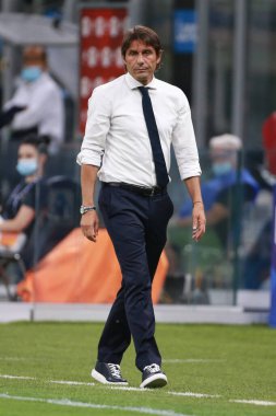 Antrenör Antonio Conte (inter), İtalya 'nın Milano kentindeki San Siro Stadyumu' nda Inter-Fiorentina maçında 22 Temmuz 2020 - LM / Luca Rossini