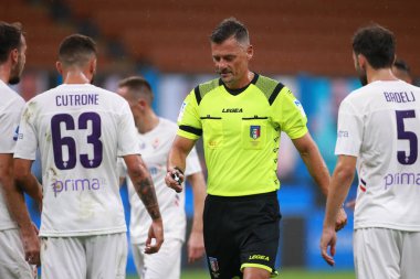 Hakem Piero Giacomelli, İtalya 'nın Milano kentindeki San Siro Stadyumu' nda Inter-Fiorentina maçında 22 Temmuz 2020 - LM / Luca Rossini