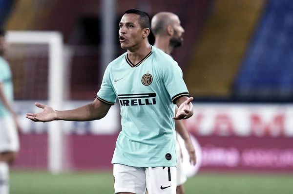 Alexis Sanchez Inter Podczas Genui Internazionale Genui Włochy Lipca 2020 — Zdjęcie stockowe