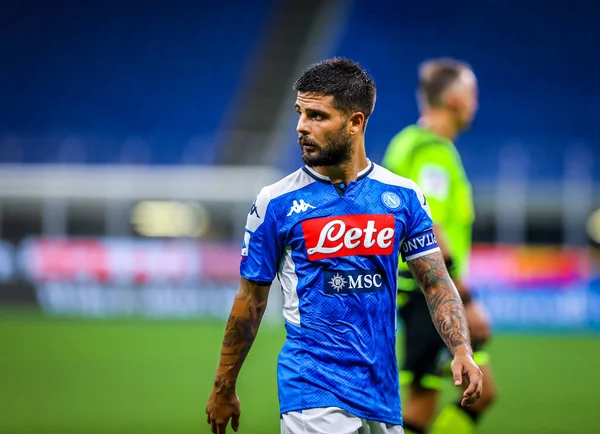 Lorenzo Insigne Del Ssc Napoli Durante Partido Serie 2019 Entre — Foto de Stock