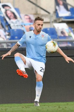 Manuel Lazzari (ss lazio) Roma, İtalya 'da Lazio-Brescia maçında, 29 Temmuz 2020 - LM / Claudio Pasquazi