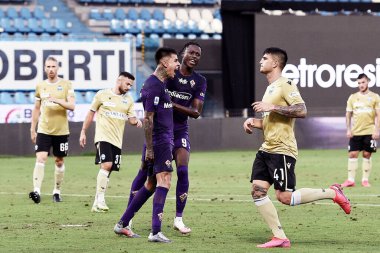 Acf fiorentina 'dan erick pulgar, SPAL - ACF Fiorentina - Ferrara, İtalya, 02 Ağustos 2020 - LM / Matteo Papini maçında gol attıktan sonra kutluyor