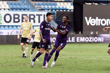 Acf fiorentina 'dan erick pulgar, SPAL - ACF Fiorentina - Ferrara, İtalya, 02 Ağustos 2020 - LM / Matteo Papini maçında gol attıktan sonra kutluyor