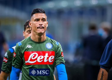 SSC Napoli takımından Jose Callejon, FC Internazionale ile SSC Napoli arasında 28 Temmuz 2020 tarihinde oynanan San Siro Stadyumu - Fotoğraf Fabrizio Carabelli / LM