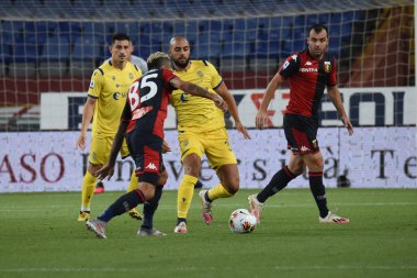 Valon behrami (genoa), Sofya amrabatı (verona) Cenova, İtalya 'da Hellas Verona' ya karşı, Ağustos 02 2020 - LM / Danilo Vigo
