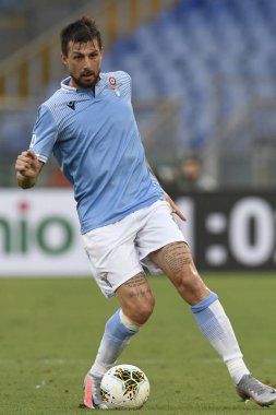 Francesco Acerbi (ss lazio) Roma, İtalya 'da Lazio-Brescia maçında, 29 Temmuz 2020 - LM / Claudio Pasquazi