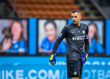 FC Internazionale 'den Samir Handanoviç, 28 Temmuz 2020 tarihinde San Siro Stadyumu' nda FC Internazionale ile SSC Napoli arasında oynanan 2019 / 20 karşılaşmasında - Fotoğraf: Fabrizio Carabelli / LM